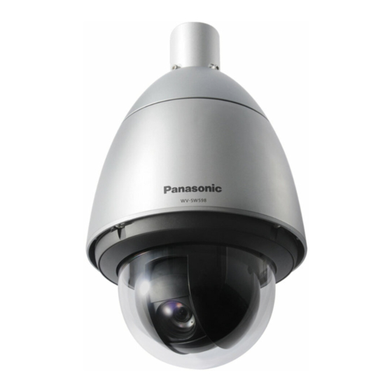 Panasonic WV-SW598 Manual De Instrucciones