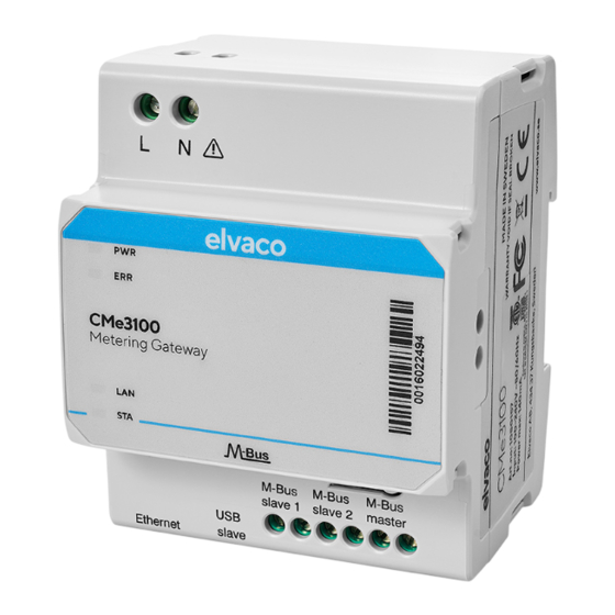 Elvaco CMe3100 Guia Del Usuario