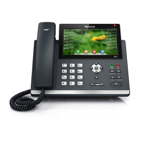 Yealink SIP-T48G Guia De Inicio Rapido