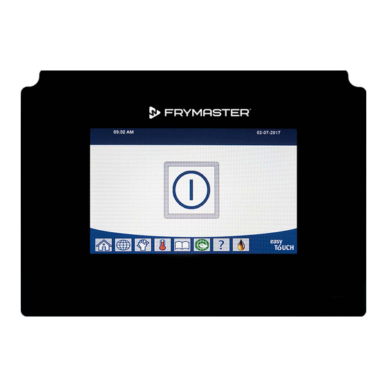 Welbilt FRYMASTER FilterQuick easyTouch FQ4000 Manual De Operación