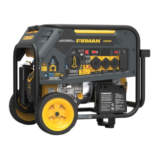 Firman H08052 Manual Del Operador