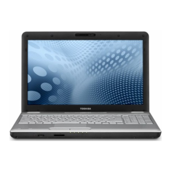 Toshiba Satellite L500 Serie Manuales