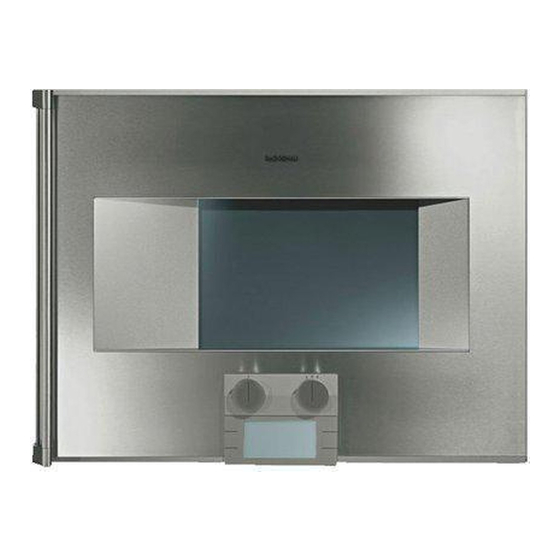 Gaggenau BS 27 Serie Instrucciones De Montaje