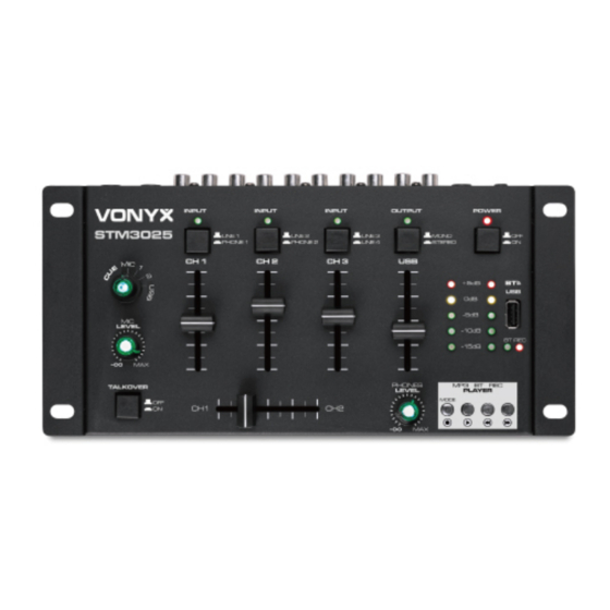 Vonyx STM3025 Manual De Instrucciones