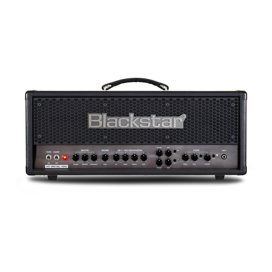 Blackstar HT METAL 100 Manuales