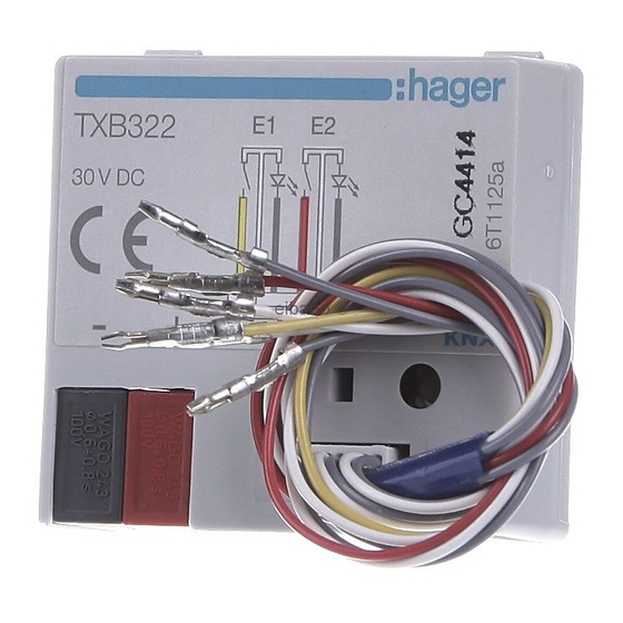 hager TXB322 Manual Del Usuario