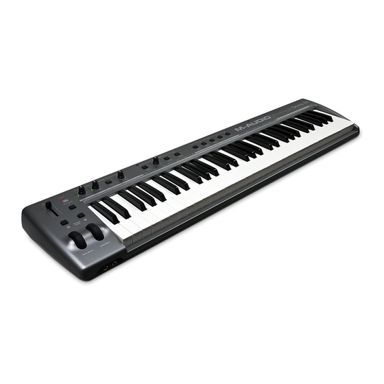 M-Audio ProKeys Sono 61 Manual Del Usuario