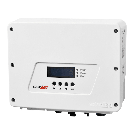 SolarEdge SE6000H-RW000BNN4 Manuales