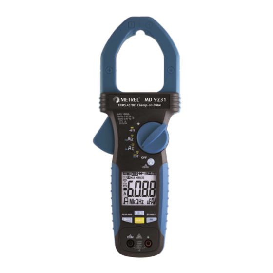 METREL MD 9231 Manual Del Usuario