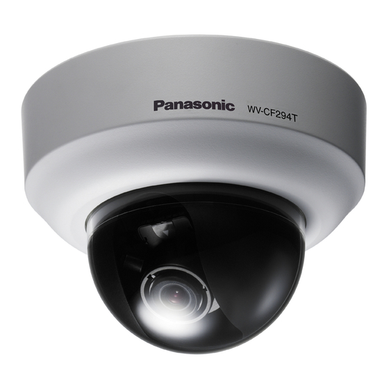 Panasonic WV-CF294 Instrucciones De Operación