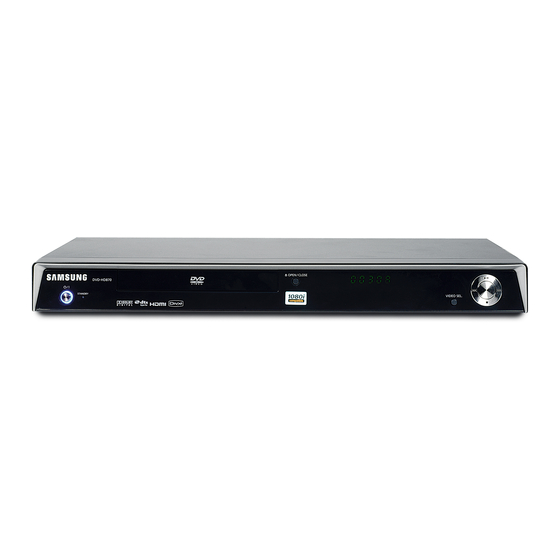 Samsung DVD-HD870 Manual Del Usuario