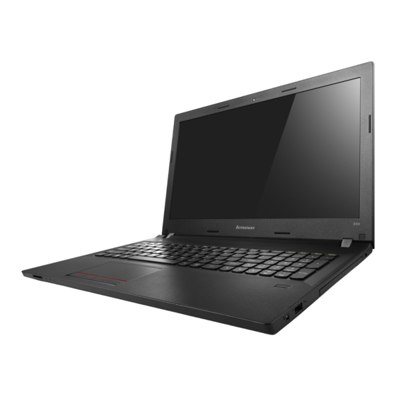 Lenovo E51-80 Guía De Seguridad, Garantía Y Configuración