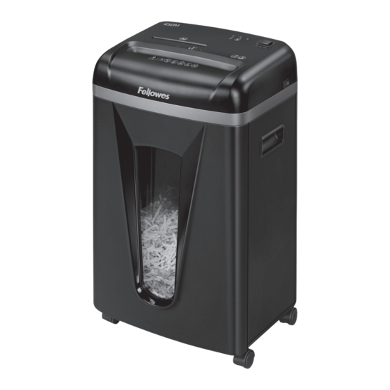 Fellowes Powershred 450M Manual Del Usuario