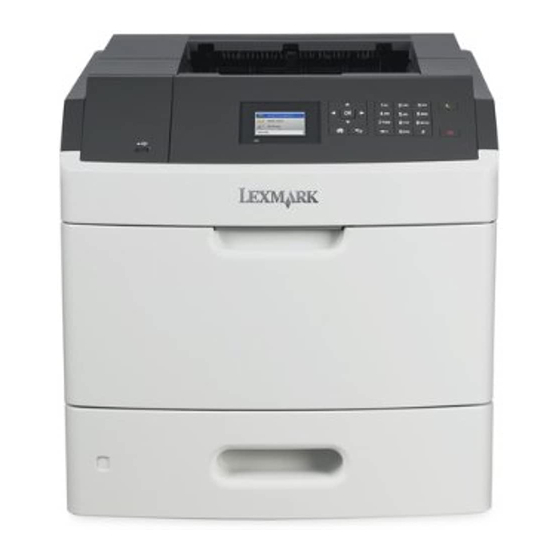 Lexmark MS810 Serie Manuales