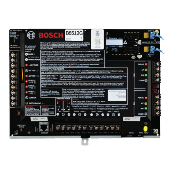Bosch B8512G Manuales
