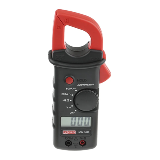 RS Pro ICM 33II Manual De Instrucciones