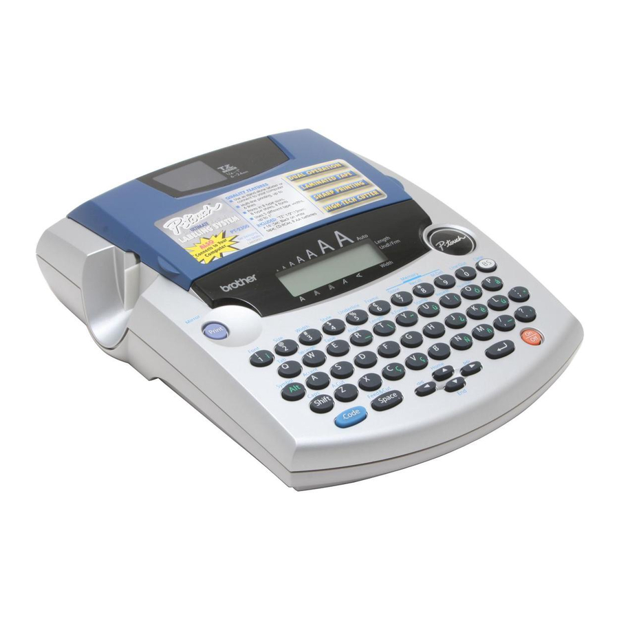 Brother P-Touch 2300 Guía De Usuario