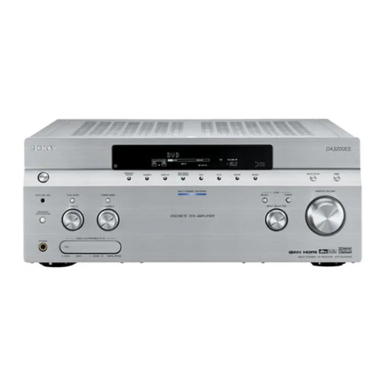 Sony STR-DA3200ES Manual De Instrucciones