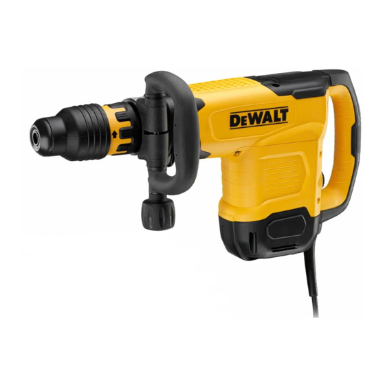 DeWalt SDS MAX D25881 Manual De Instrucciones