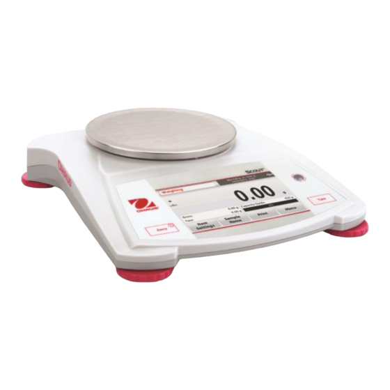 OHAUS Scout STX Serie Manual Del Usuario
