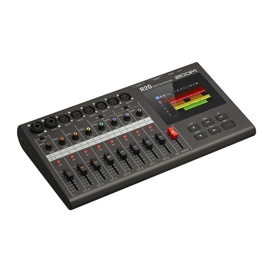 Zoom R20 Manual De Instrucciones