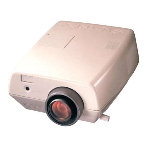 Sony VPL-S800U Manual De Instrucciones