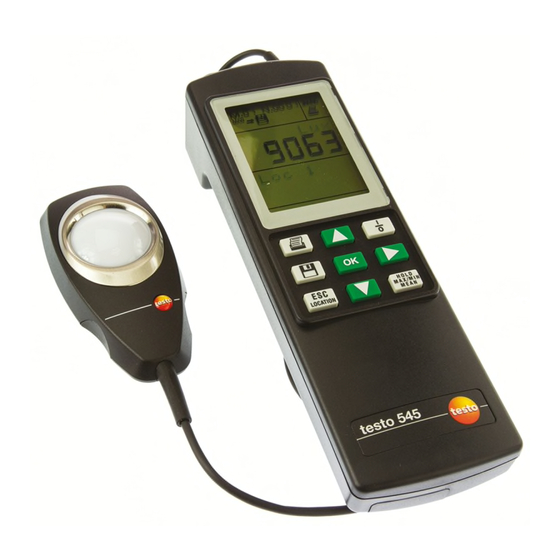 testo 545 Manual De Instrucciones