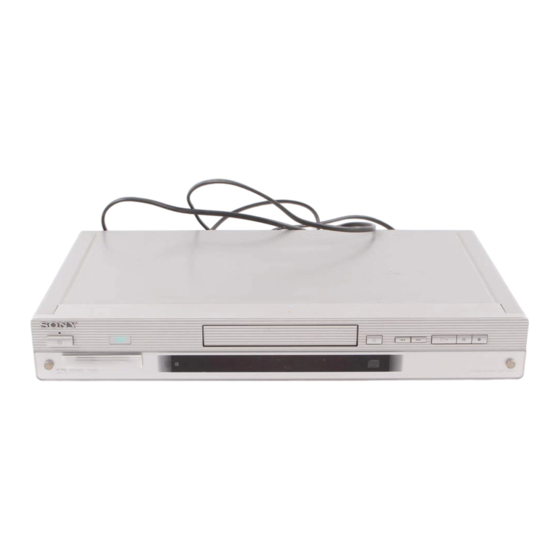 Sony DVP-S435 Manual De Instrucciones