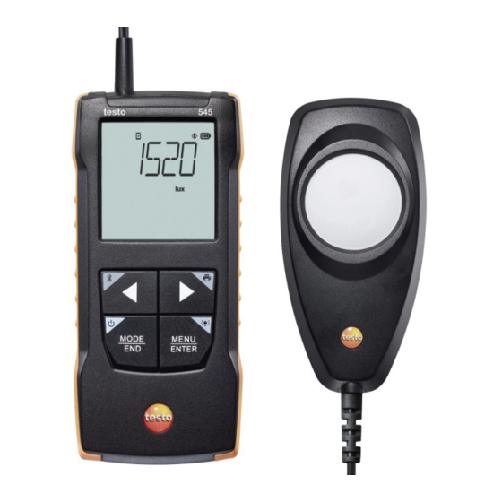 testo 545 Manual De Instrucciones