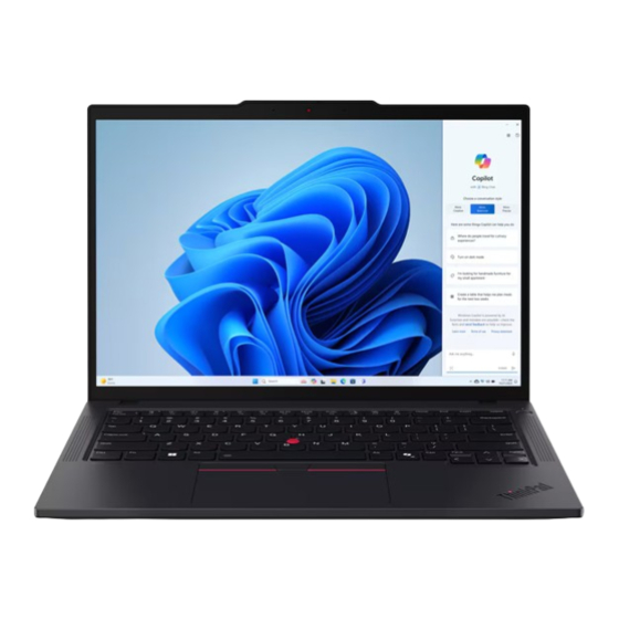 Lenovo ThinkPad T14 Gen 5 Guia Del Usuario