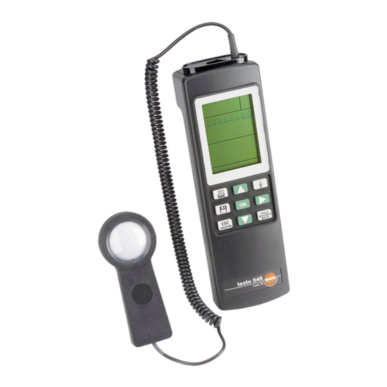 testo 545 Manual De Instrucciones