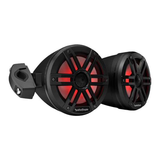 Rockford Fosgate ELEMENT READY COLOR OPTIX M1WL-65MB Manuales