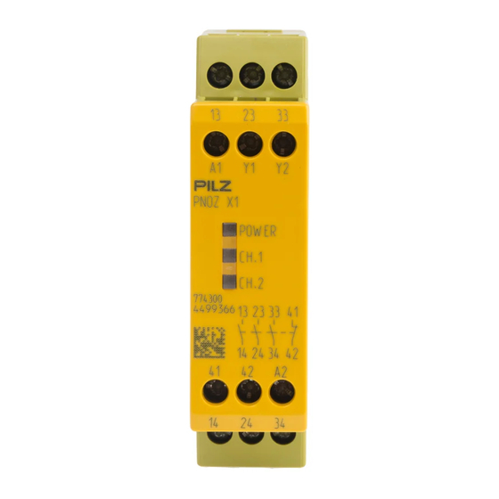 Pilz PNOZ X1 Manual De Instrucciones