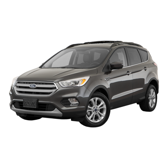 Ford ESCAPE 2018 Manuales