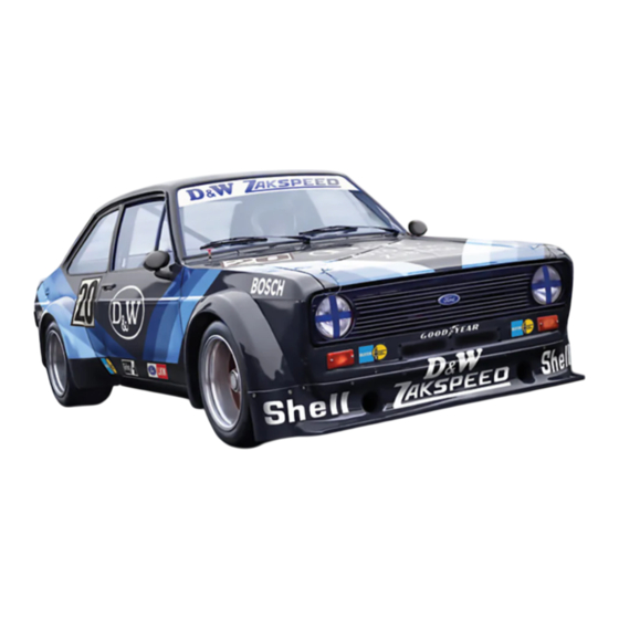 Italeri Ford Escort Zakspeed Gr. 2 Manual De Instrucciones