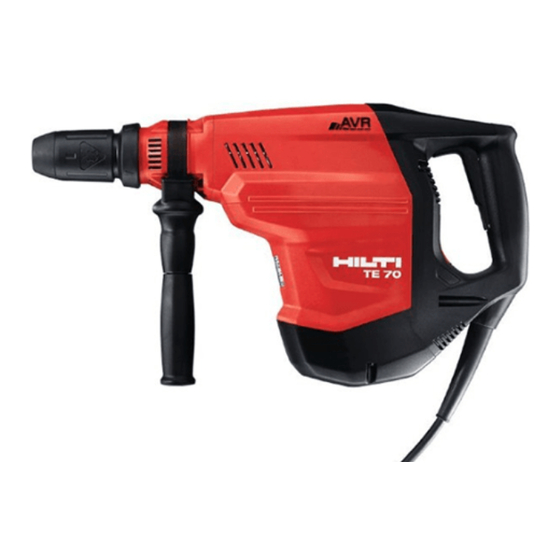 Hilti TE 70-D/AVR Manual Del Usuario