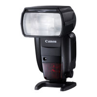 Canon SPEEDLITE 600EX Manual De Instrucciones