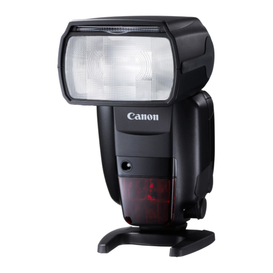 Canon SPEEDLITE 600EX-RT Manuales