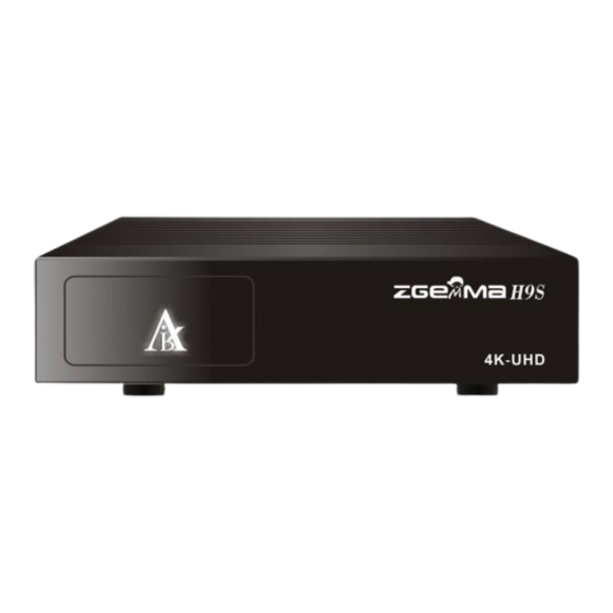 ZGEMMA H9S 4K UHD Manuales