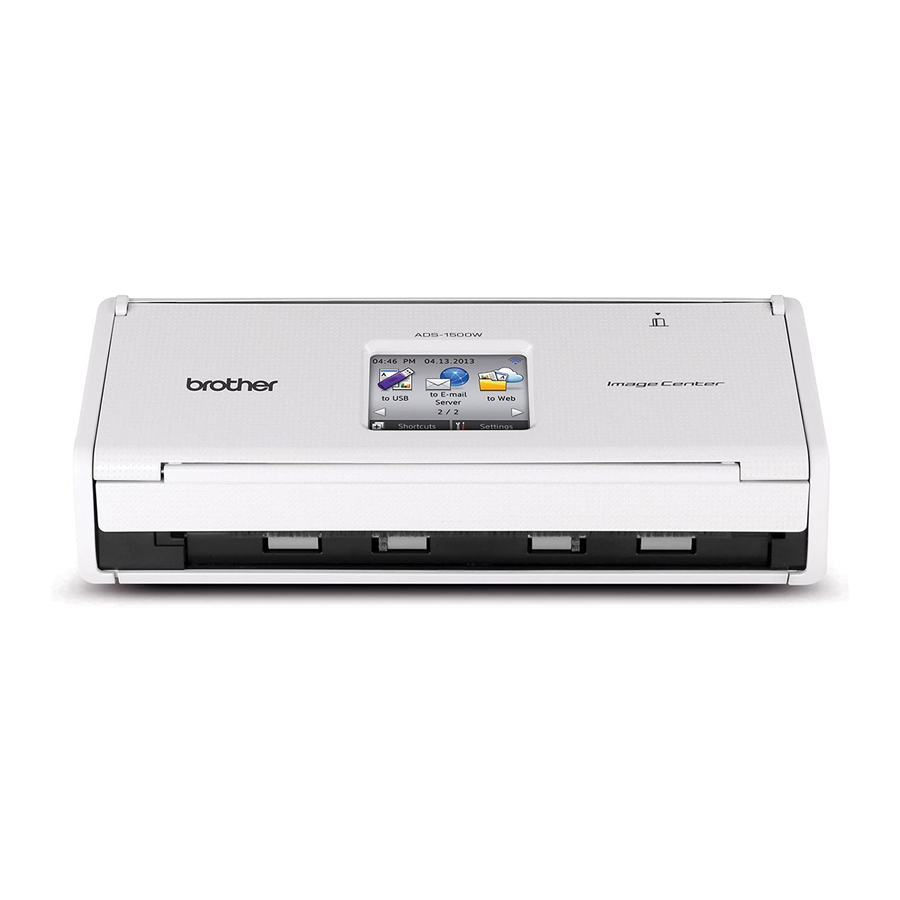Brother ADS-1000W Guia Del Usuario