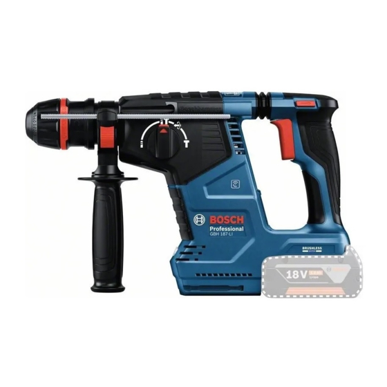 Bosch GBH 187-LI Professional Manual Original