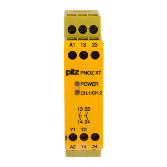 Pilz PNOZ X7 Manual De Instrucciones