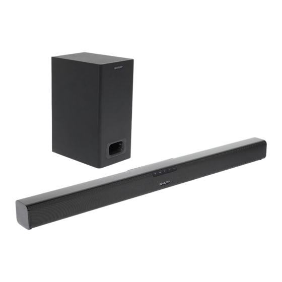 Sharp HT-SBW110 Guia De Inicio Rapido