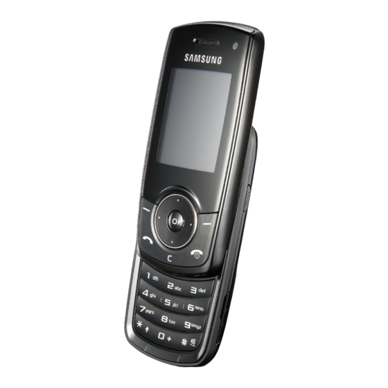 Samsung SGH-J750 Manual Del Usuario
