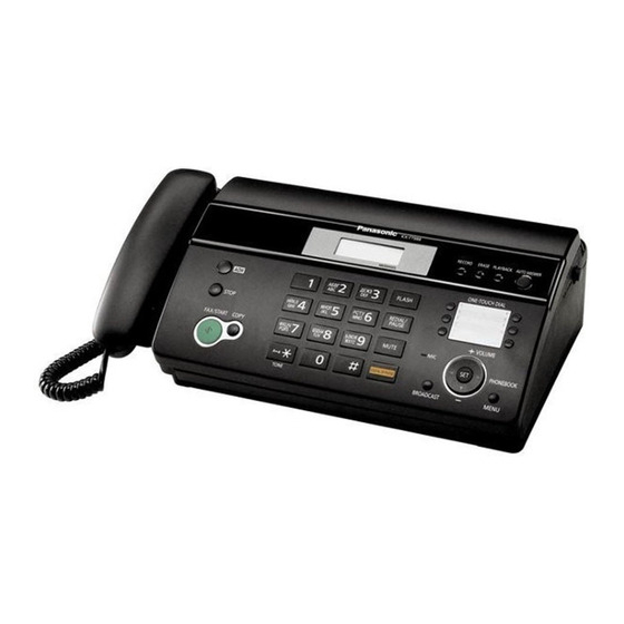 Panasonic KX-FT981LA Manuales