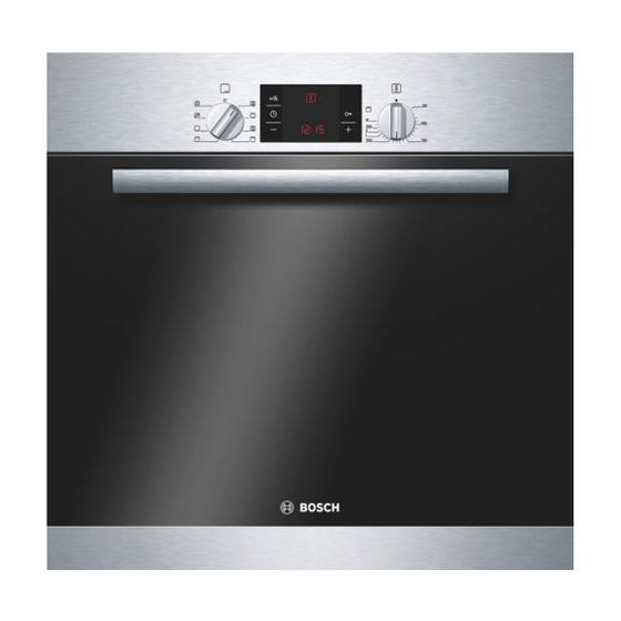 Bosch HBA23B150E Instrucciones De Uso