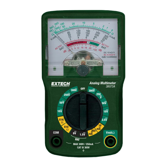 Extech Instruments 38073A Manuales