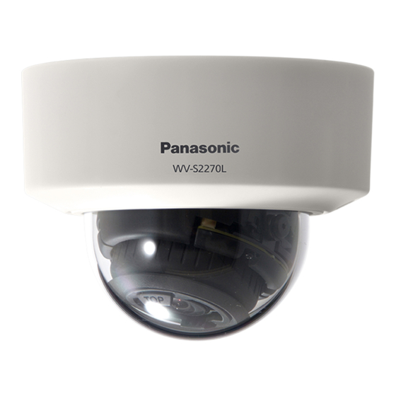 Panasonic WV-S2270L Manuales