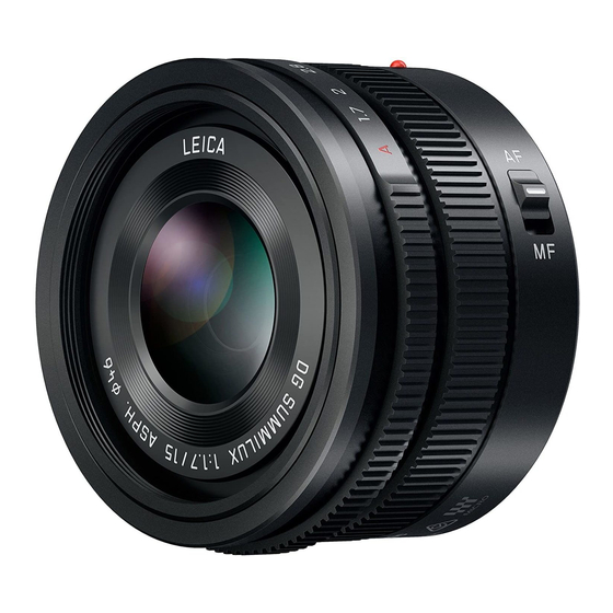 Panasonic LUMIX H-X015 Manual De Instrucciones