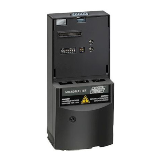Siemens MICROMASTER 4 Guía De Introducción